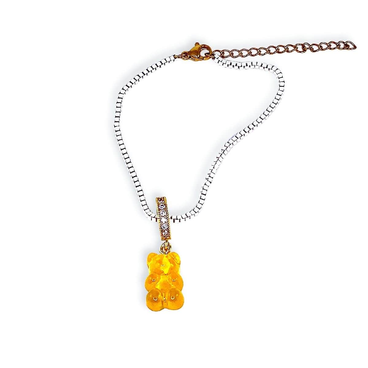 Original Gummy Bear Charm Bracelet, orange - Gummy Bear Bling