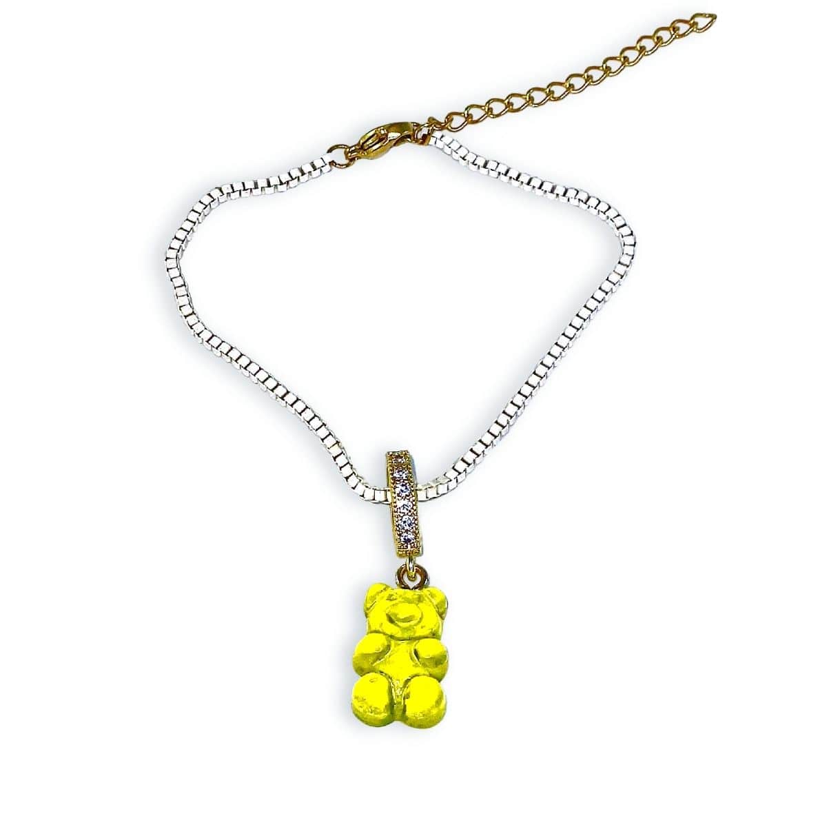 Original Gummy Bear Charm Bracelet, yellow - Gummy Bear Bling