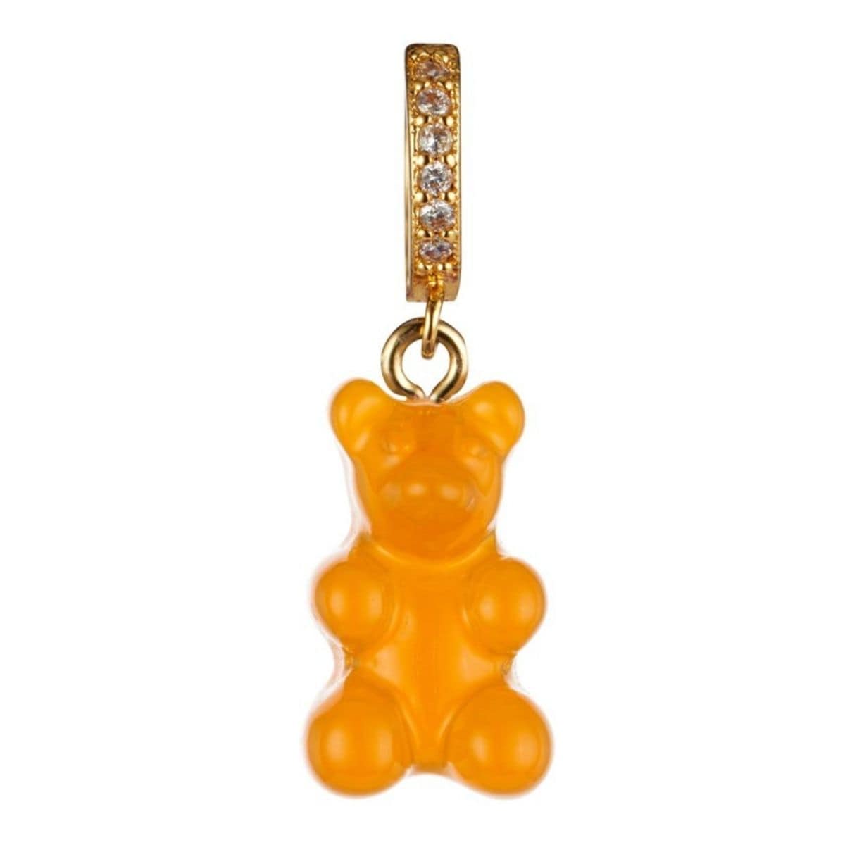 orange gummy bear pendant charm - Gummy Bear Bling