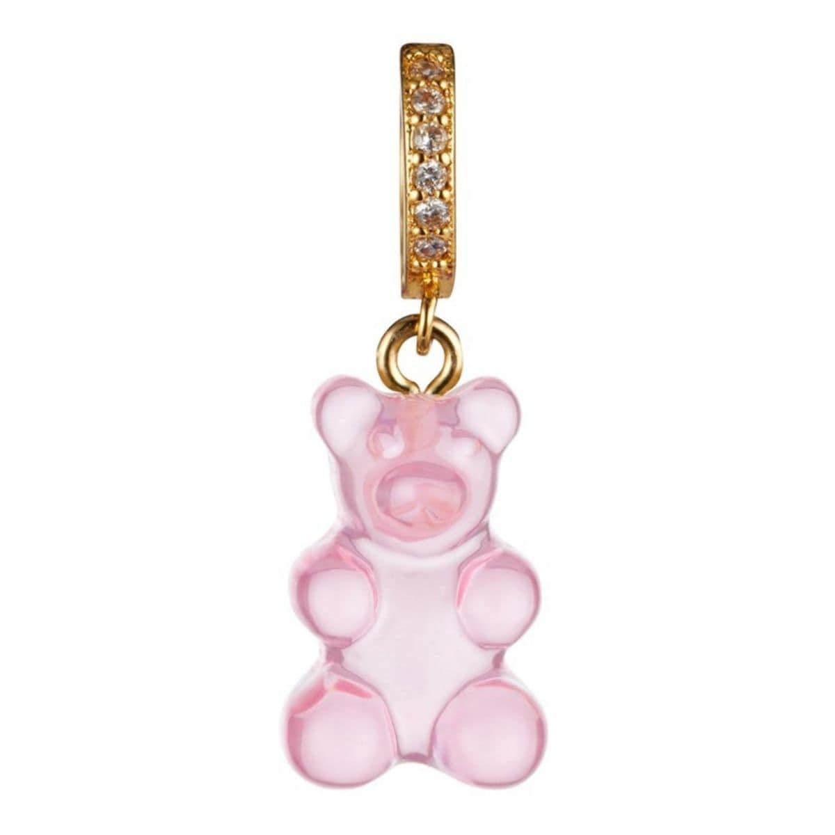 pink gummy bear pendant charm - Gummy Bear Bling
