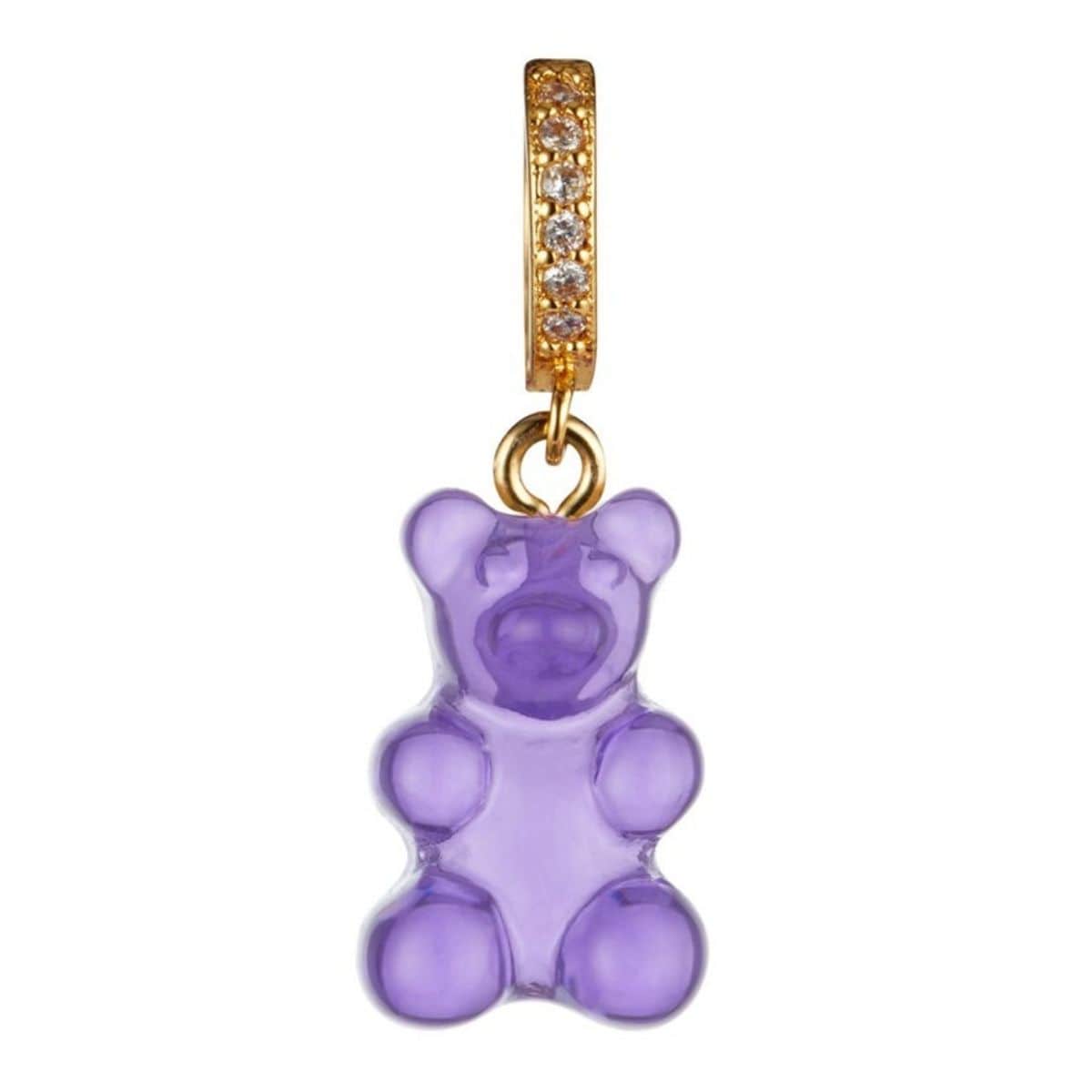 purple gummy bear pendant charm - Gummy Bear Bling