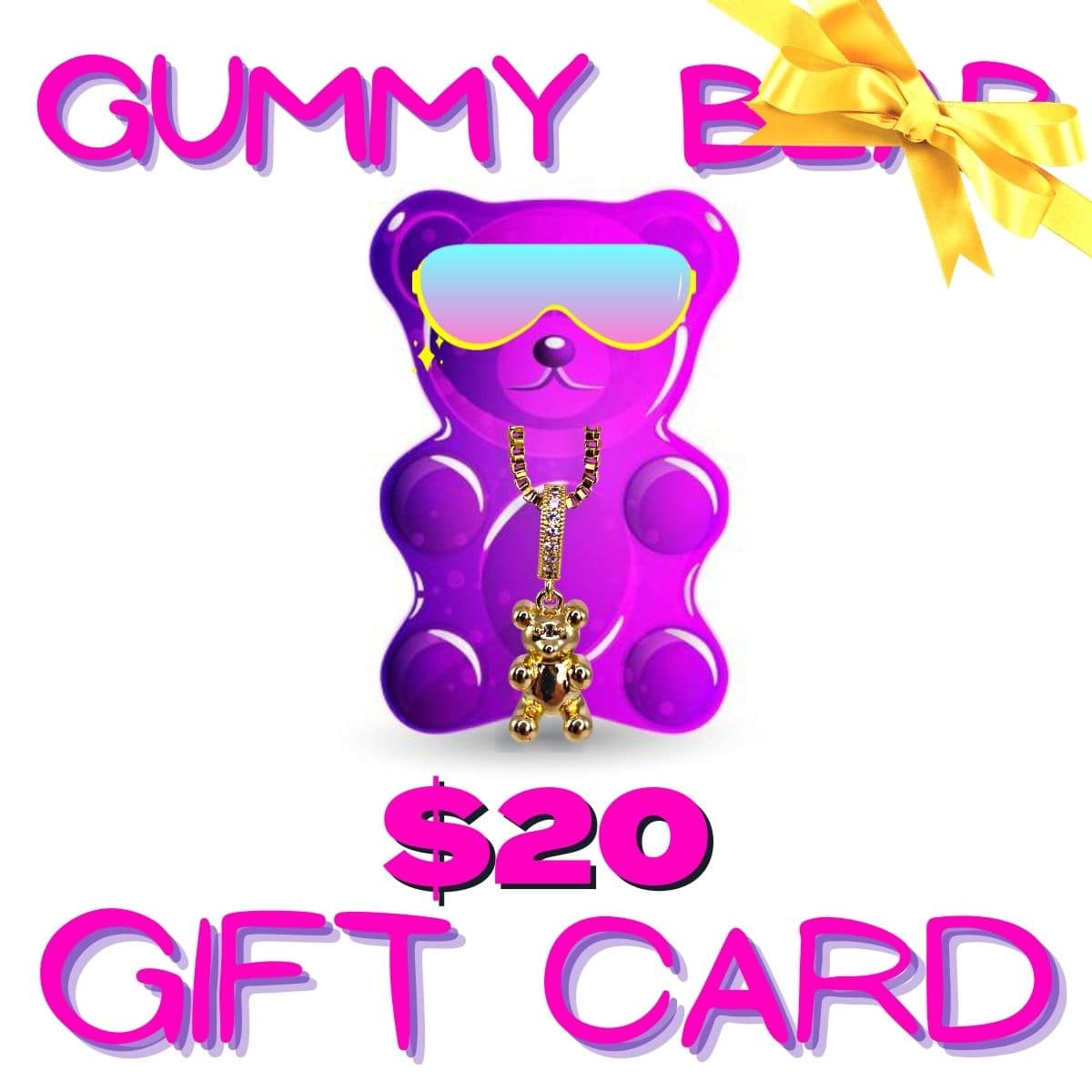 gummy bear bling $20 gift card - gummy bear bling